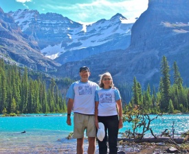 Pat and Wayne Concessi Canadian Rockies.